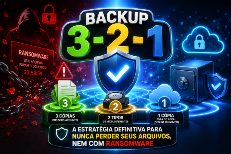 Backup 3-2-1: A Estratégia Definitiva para Nunca Perder Seus Arquivos, Nem com Ransomware backup método simples