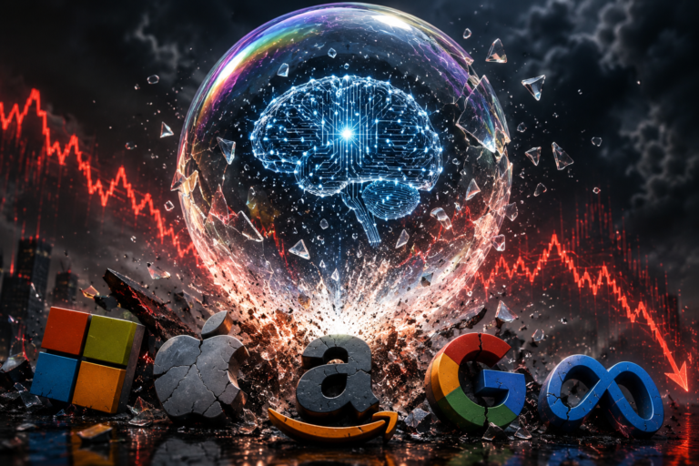 Gigantes da tecnologia perdem bilhões e reacendem debate: a bolha da IA estourou? bolha da ia