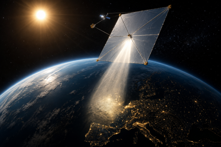 A Terra terá um “segundo sol”? Projeto quer refletir luz solar para iluminar a noite espelho espacial